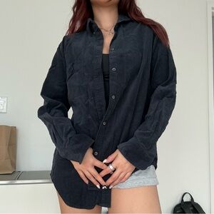 Kith Navy Corduroy Button-Up Shirt
